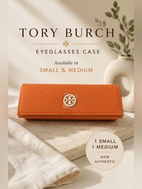 Tory Burch Orange Eyeglasses Case
